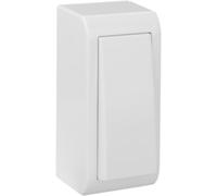 Pulsador luz estrecho 10A 250V de superficie serie MuralSOLERA MUR03/2UBlanco