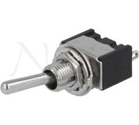 Pulsador palanca unipolar 3a/250vac on-(on)
