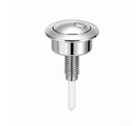 Pulsador para inodoro Siamp para inodoro Optima 49 ABS de doble descarga (plateado)