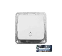 Pulsador Timbre EDM Serie Term para Empotrar 10A 250V Blanco