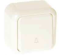 Pulsador timbre serie ancient beis 6x6x3 cm