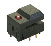 Pulsador unipolar de dos direcciones (spdt) electro dh. con led rojo 1