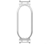 Pulsera ajustable para PLAUD para grabadora de voz AI Notepin - Cubierta protectora de marco de metal con correa de tela tejida, diseño plateado (plata)