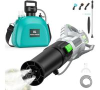 Pulverizador 2 en 1 compatible con soplador de hojas EGO 530 575 580 | 615 650 670 765 (sin soplador), 4 boquillas, rociador de hasta 32 pies, varita retráctil, pulverizador de bomba de 2 galones