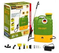 Pulverizador a batería Procraft AS-16 12 V 16 l 5,5 bar + batería integrada 8,0 Ah + cargador