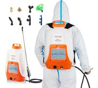 Pulverizador de 15 litros para protección de cultivos, tipo mochila, con batería de iones de litio de 8Ah. Pulverizador a presión de 90 PSI, ideal para aplicar fertilizantes (4,1 litros/minuto). Pulve