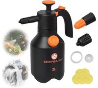 Pulverizador de espuma de alta calidad, 2 litros, pulverizador de bomba robusto con válvula de alivio de presión y boquilla ajustable, pulverizador a presión, para lavado de automóviles
