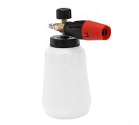 Pulverizador de espuma de alta presión con ángulo de pulverización ajustable, olla de espuma de capacidad de 1 litro para lavadora a presión, boquilla de acero inoxidable con cuerpo de latón