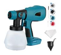Pulverizador de Pintura inalámbrico para batería Bosch de 18 V, Pistola eléctrica HVLP de Mano con 4 boquillas, contenedor de 1000 ml para Paredes, Vallas, Bricolaje, casa, Pintura del hogar