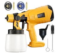 Pulverizador de Pintura Inalámbrico para dewalt 18v 20v Batería, pulverizador de Pintura inalámbrico para Vallas y terrazas, Pistola pulverizadora de Pintura a Mano (sin batería)