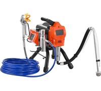 Pulverizador de pintura sin aire de pie, 1500W, pulverizador sin aire de alta presión de 3300 PSI, incluye cepillo de limpieza, manguera, varilla de extensión, boquillas. Máquina eléctrica de pulveriz