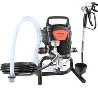 Pulverizador de pintura sin aire de pie, eléctrico, de alta on 950W y 3000 PSI. Ofrece un acabado fino y uniforme, ideal para pintar interiores y exteriores de casas, muebles, vallas y ot