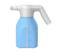 Pulverizador eléctrico de jardín con boquilla de modo dual, mango ergonómico y nivel de agua visible, botella de niebla automática recargable por USB para plantas, azul, 1,5 l (1,5 L)
