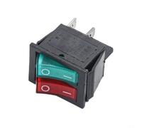 Pulverizador eléctrico Interruptor de encendido de repuesto para pulverizador de presión de jardín para batería individual para control de doble balancín, negro y rojo, 2,5 x 3 cm (C)