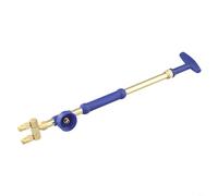 Pulverizador manual, boquilla de varilla de tracción ajustable con modos de niebla y flujo para botellas de 1,25 L +, herramienta de riego de jardín de cabeza de latón de 36 a 38 cm (doble cabeza)