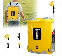 Pulverizador trasero con batería, 20 L, 100 PSI, compatible con Dewalt 20 V, pulverizador trasero con 4 boquillas, 5,3 galones para jardín, pulverización y limpieza (sin batería)