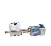 Pulverizador ULV de desinfección nebulizadora 120K, máquina de nebulización portátil asesina con atomizador for granja, oficina, Industrial(Silver)