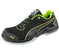 Puma 644210.43 Fuse TC Green Low S1P ESD SRC - Zapatillas de Seguridad (Talla 43, Negro/Verde Claro)