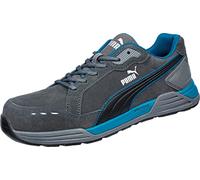 PUMA Safety Airtwist - Zapatos de seguridad para hombre (bajos S3 ESD HRO SRC, con puntera de fibra de vidrio, antideslizantes, resistentes al calor, sin metal), gris, 46 EU