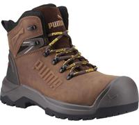 Puma Safety - Calzado de seguridad para hombre "Iron", de cuero, modelo FS11245 (talla 39 EU), color marrón/negro