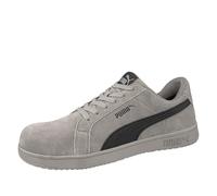 PUMA SAFETY ICONIC LOW S1PL ESD FO HRO SR Unisex Zapatos de seguridad antideslizantes sin metal Tapa de fibra de vidrio, gris/negro, 41 EU