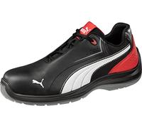 PUMA Safety Touring Black Low - Zapatos de seguridad S3 ESD SRC con puntera de fibra de vidrio, antideslizantes, sin metal, unisex, color Negro, talla 42 EU