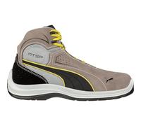 PUMA Safety Touring Stone MID - Zapatos de seguridad S3 SRC con tapa de fibra de vidrio, antideslizante, sin metal, unisex, gris, 43 EU