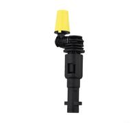 Pumixiy Boquilla turbo de alta presión para lavadoras a presión K2-K7: cabezal limpiador giratorio de 360 grados para suciedad dura, mugre y hormigón, compatible con gatillo, negro y amarillo