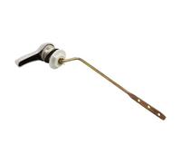 Pumixiy Manija de palanca de descarga cromada para tanque de inodoro, pieza de repuesto, diseño de montaje lateral frontal, accesorio de hardware de baño, estilo moderno, mejoras para el hogar (2#)