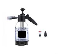 Pump Foam Pulverizador de mano de 2 litros, botella pulverizadora de espuma de nieve con 2 boquillas para riego de jardín y lavado de coches, limpieza manual de espuma sin manguera, material de