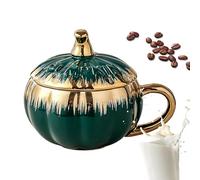 Pumpkin Cup - Pumpkin Mug | Halloween Mug | Coffee Mug Fall Autumn Soup Bowl For Home Drinking | Pumpkin Shaped Mug With Lid And Spoon For Halloween - Fall Autumn Candy Bowl For Studio And Home