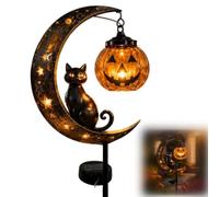 Pumpkin Moon Garden Stake Light Solar Cat Design For Yard Decor (Type 2)