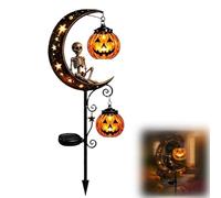 Pumpkin Moon Garden Stake Light Solar Cat Design For Yard Decor (Type 6)