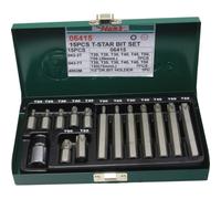 Punta de destornillador hexagonal TORX HANS 10 mm 14 Pieza (kurz und largo)