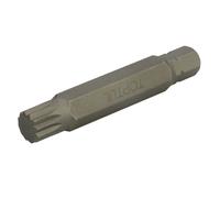 Punta de destornillador hexagonal TORX TOPTUL 10 mm 12 caras, spline TM12 Longitud: 75mm