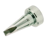 Punta de soldador plana 2.4 mm, ideal para trabajos de precisión en electrónica y reparaciones de circuitos.