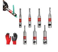 Punta pelacables para taladro sin daños, herramienta pelacables, accesorio de aleación resistente para quitar aislamiento de cables de forma rápida y precisa (7 PCS)