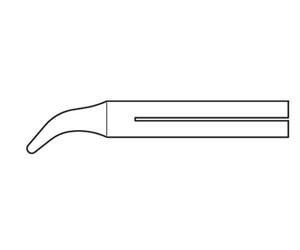 Punta soldador 55n c20d 2,7mm curvada jbc 0550509