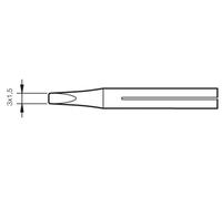 Punta soldador b40d 3x1,5mm para 14st jbc 0150607