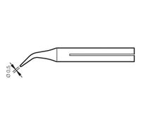 Punta soldador c03d 0,5mm curvada para 14st jbc