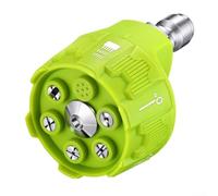 Puntas de boquilla de lavado de alta presión con conexión rápida, 6 pulgadas, turbo spray giratorio para entrada de hormigón, patio y adaptador de espuma de lavado de automóviles, detergente de jabón