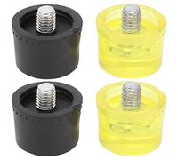 Puntas de Cabeza de Golpe de Goma, Reemplazo de Cabeza de Martillo de Goma con Botón de Tornillo M10x1 para Accesorios de Montaje, Resistente, Antideslizante y a Prueba de (Φ35mm)