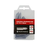 Puntas de destornillador awtools 1/4' ph2 25mm (25 piezas), herramient