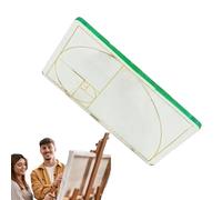 Puntas De Relación De Oro Para Pintura, Visor Para Dibujo, Herramienta De Corrección Del Investigador De Sección De Oro, Regla Acrílica, Herramienta De Composición Del Triángulo De Oro Para Artista