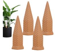 Puntas de riego automático de terracota para riego por goteo, juego de 4 unidades