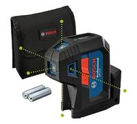 Bosch Professional Láser de 5 puntos GPL 5 G, láser verde, alcance hasta 30 m, estuche