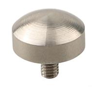 Punto de contacto esférico para indicador de esfera, punta de medidor de profundidad de vástago roscado M2.5, herramienta de medición de acero alto de 10 mm de diámetro para inspección de metalurgia