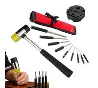 Punzones de rodillos con y herramientas de mano robustas | Set de sellos Desmontaje Pasadores Forja para Auto Metalurgia Artesanía Joyería Arma de fuego Mueble Mecánico