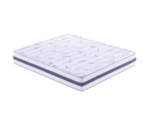PUR LINE | Colchón Aria 135x200 cm Viscoelástico Altura 23 cm 3D Doble Cara Verano-Invierno, Transpirable, Firmeza Media - Colchón Núcleo HR + Visco AirGel, Antiácaros e Hipoalergénico