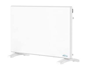 PUR LINE | Radiador Eléctrico 1500W con Panel de Cristal Blanco y Control WiFi PANEL GLASS - Calefactor Bajo Consumo con Control Digital por App, Emisor Térmico Silencioso